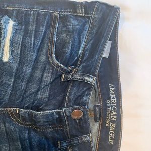 american eagle low waisted jeggings